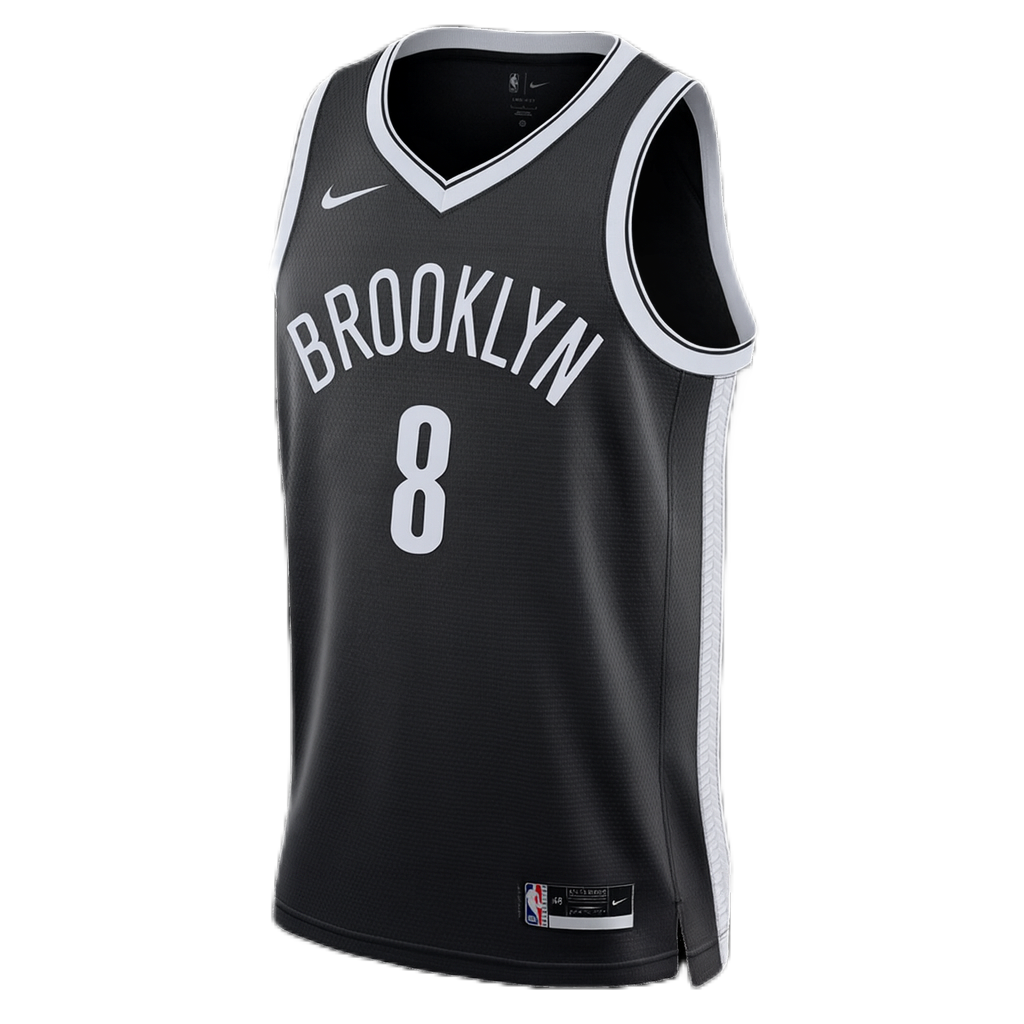 Egor Dëmin #8 Brooklyn Nets Black Icon Jersey