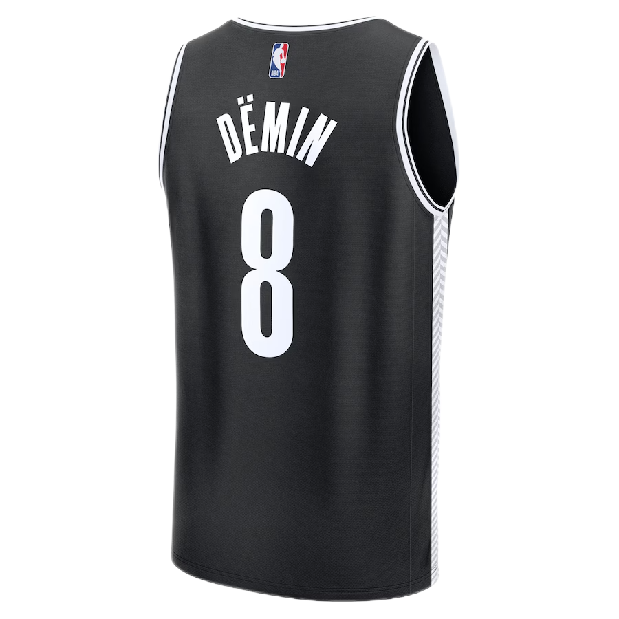 Egor Dëmin #8 Brooklyn Nets Black Icon Jersey