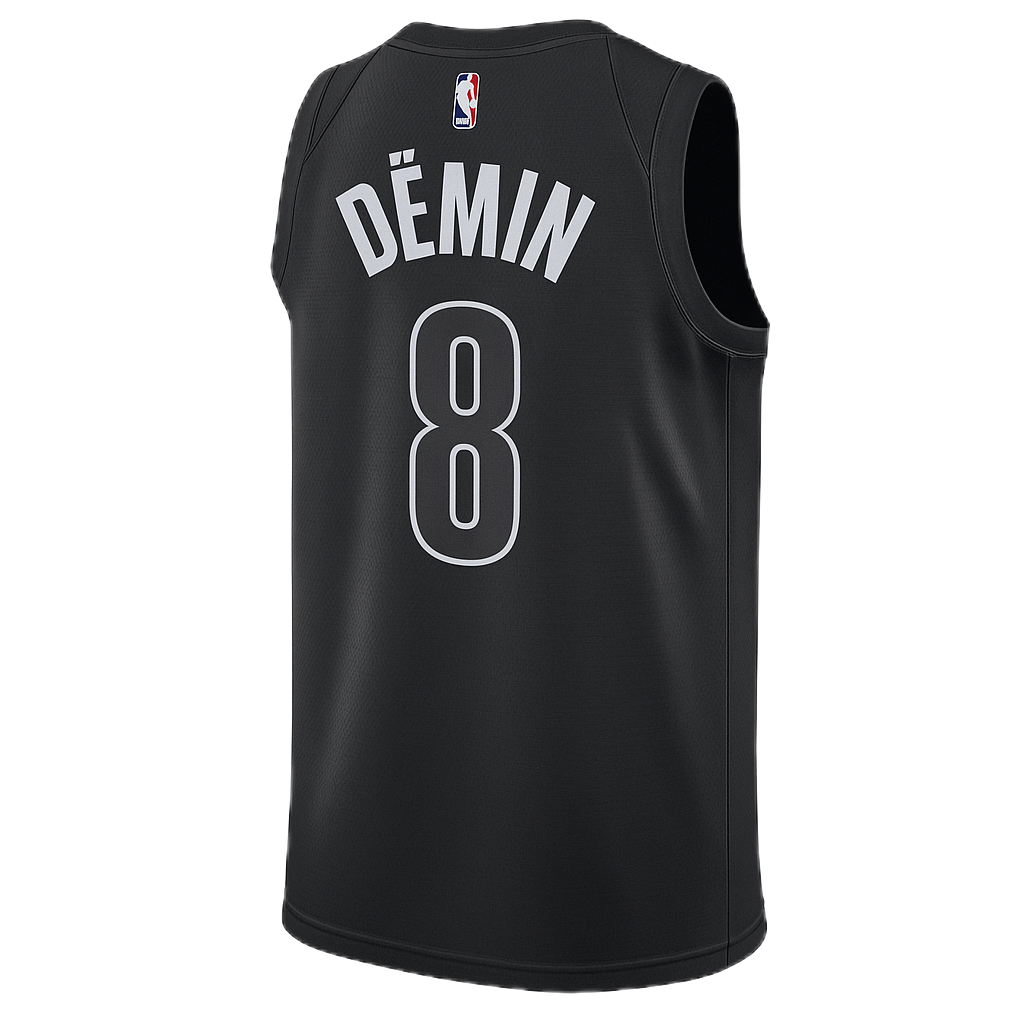 Egor Dëmin #8 Brooklyn Nets Black Statement Jersey