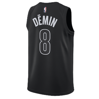 Egor Dëmin #8 Brooklyn Nets Black Statement Jersey
