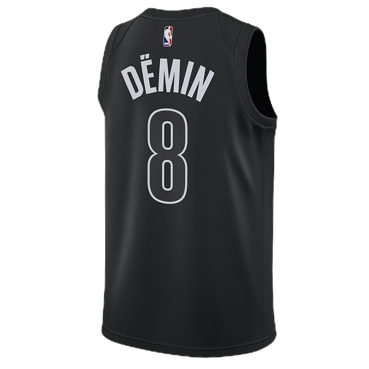Egor Dëmin #8 Brooklyn Nets Black Statement Jersey