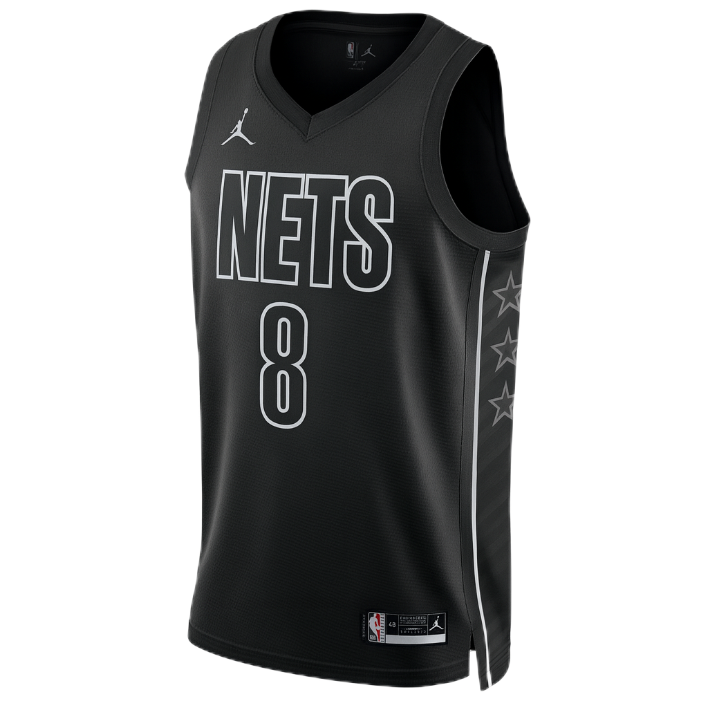 Egor Dëmin #8 Brooklyn Nets Black Statement Jersey