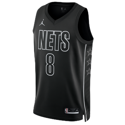 Egor Dëmin #8 Brooklyn Nets Black Statement Jersey