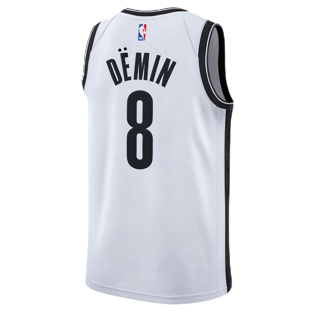 Egor Dëmin #8 Brooklyn Nets White Association Jersey