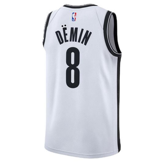 Egor Dëmin #8 Brooklyn Nets White Association Jersey