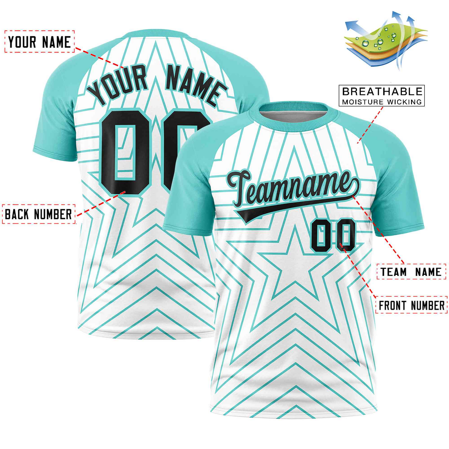 Elite All Star Mint Spark Jersey