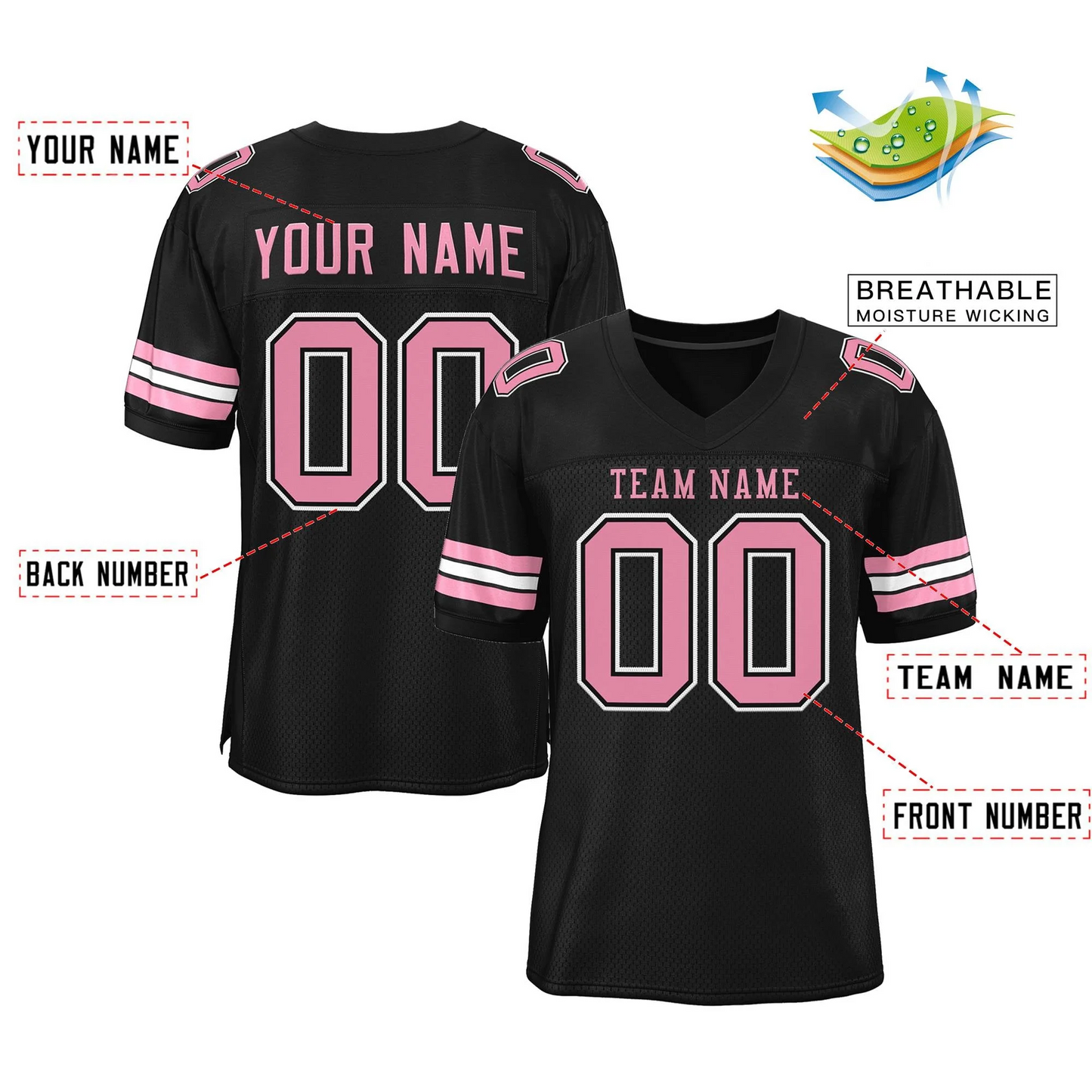 Elite Link Shadow Bloom Football Jersey