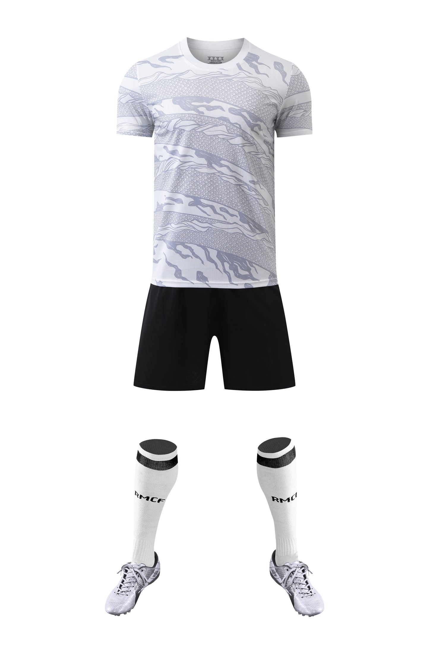 Elite Draco Frostbite White Soccer Kit