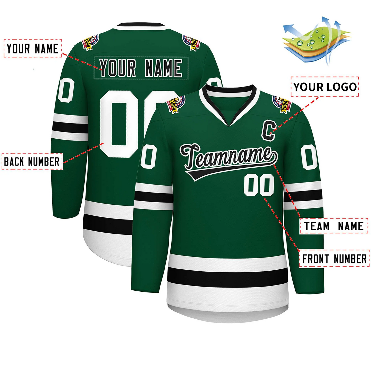 Elite Razor Evergreen Hockey Jersey