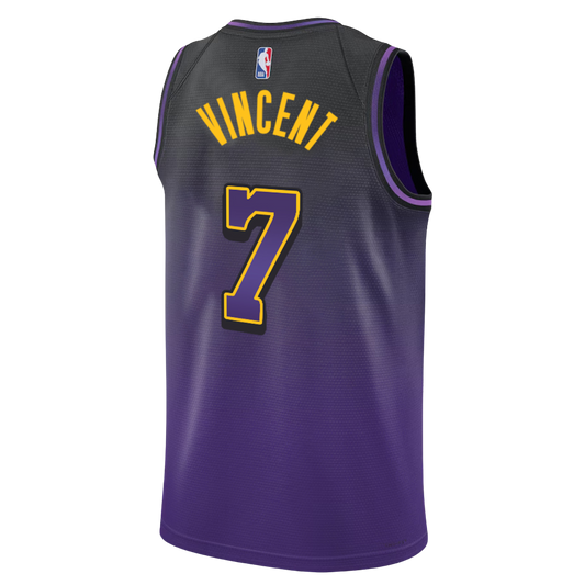 Gabe Vincent #7 Los Angeles Lakers Purple City Edition Jersey