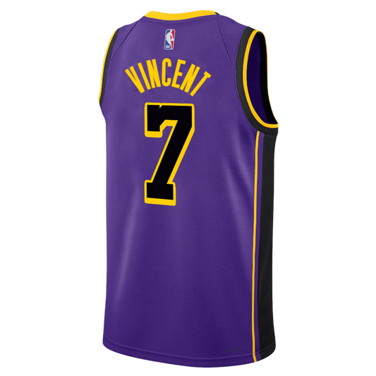 Gabe Vincent #7 Los Angeles Lakers Purple Statement Jersey