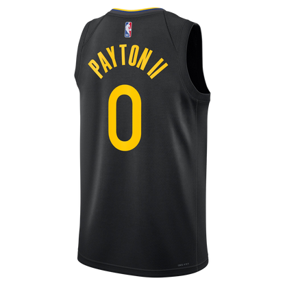 Gary Payton II #0 Golden State Warriors Black Statement Jersey