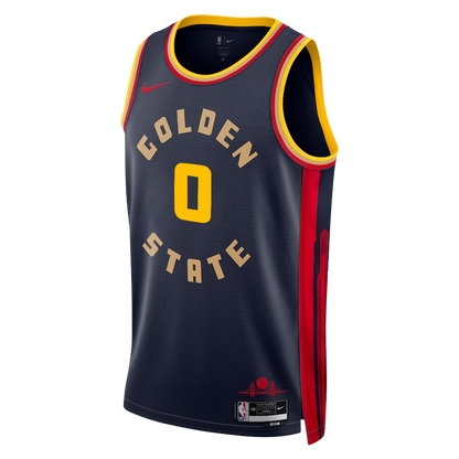 Gary Payton II #0 Golden State Warriors Navy City Edition Jersey