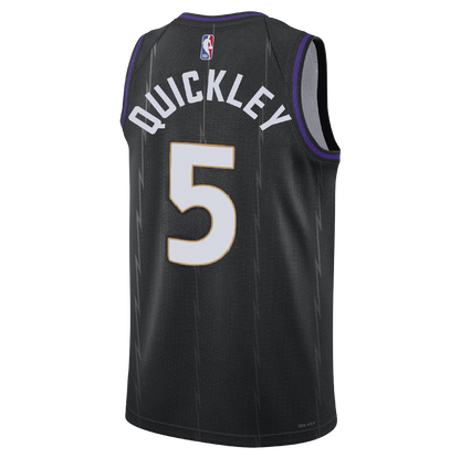 Immanuel Quickley #5 Toronto Raptors Black City Edition Jersey