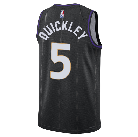 Immanuel Quickley #5 Toronto Raptors Black City Edition Jersey