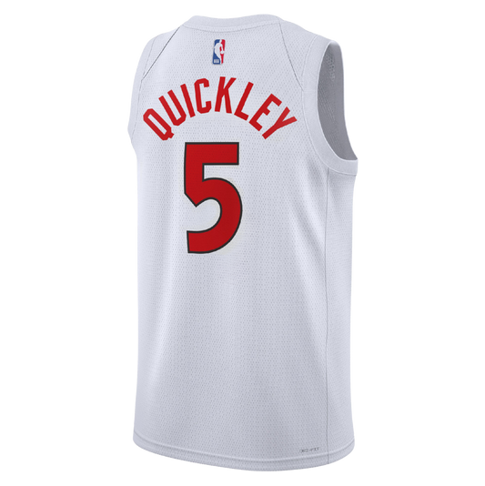 Immanuel Quickley #5 Toronto Raptors White Association Jersey