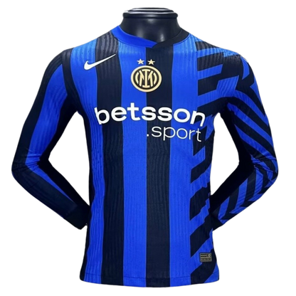 Inter Milan 24/25 Home Long Sleeve Soccer Jersey