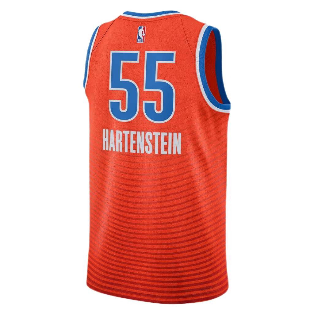 Isaiah Hartenstein #55 Oklahoma City Thunder Orange Statement Jersey