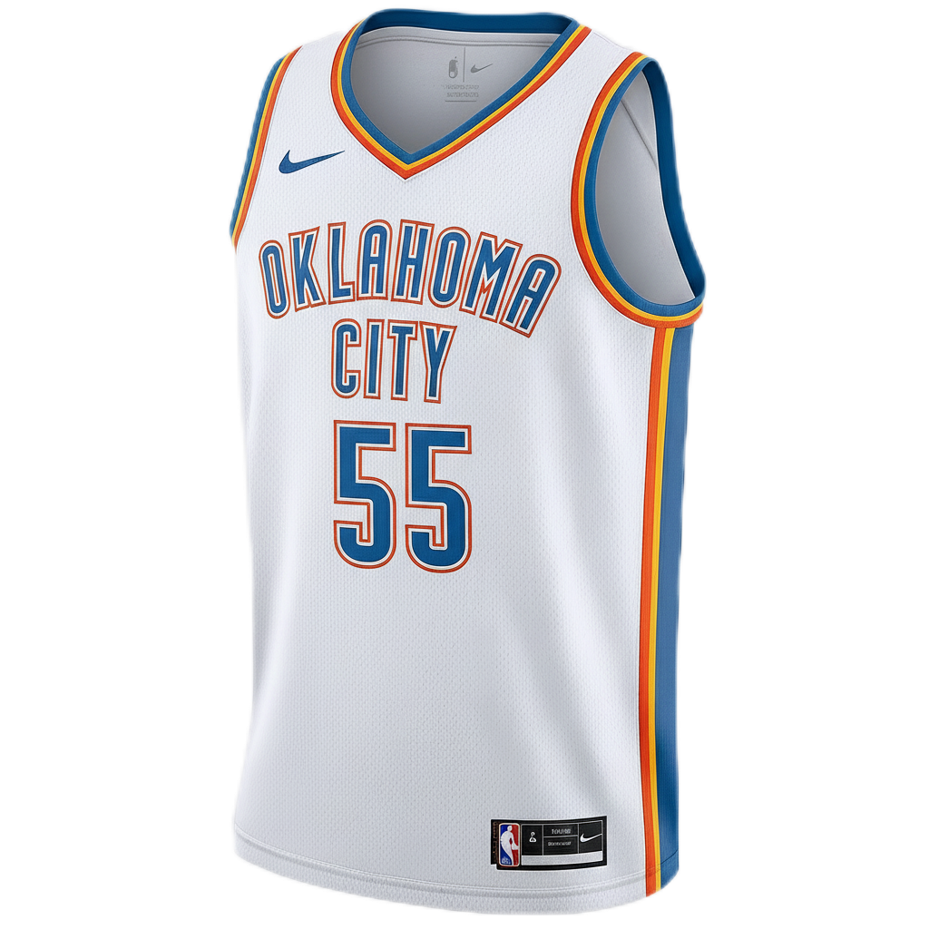 Isaiah Hartenstein #55 Oklahoma City Thunder White Association Jersey