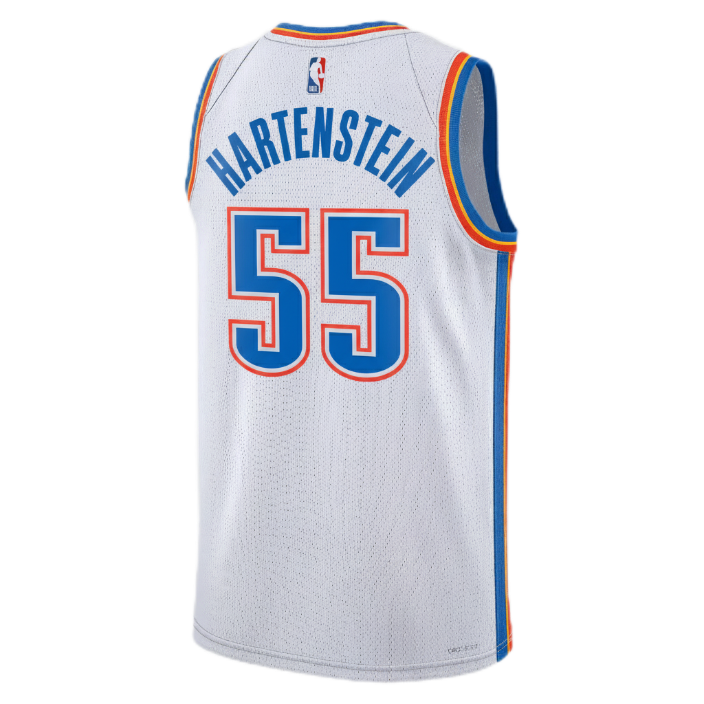 Isaiah Hartenstein #55 Oklahoma City Thunder White Association Jersey