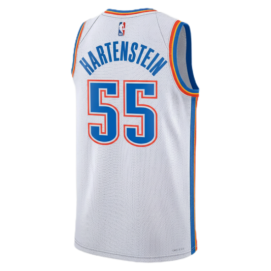 Isaiah Hartenstein #55 Oklahoma City Thunder White Association Jersey