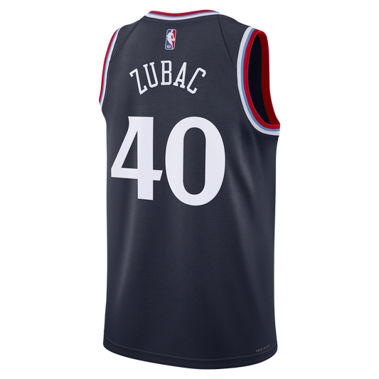 Ivica Zubac #40 LA Clippers Navy Icon Jersey