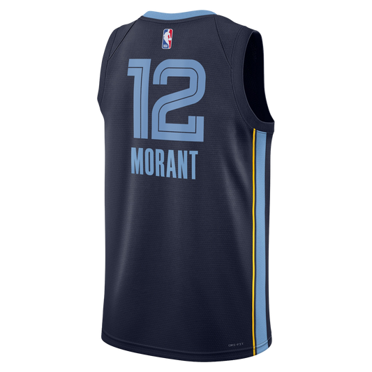 Morant #12 Memphis Grizzlies Navy Icon Jersey