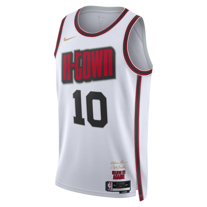 Jabari Smith Jr. #10 Houston Rockets White City Edition Jersey