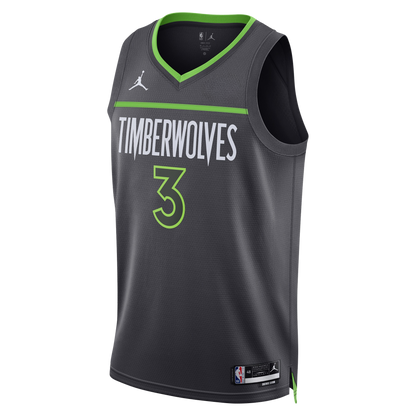 McDaniels #3 Minnesota Timberwolves Charcoal Statement Jersey