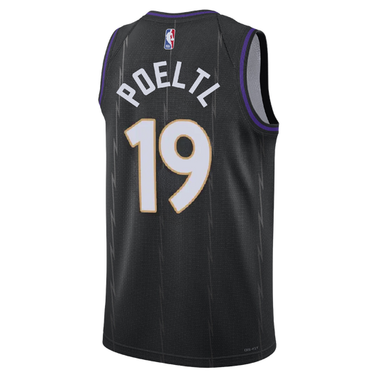 Jakob Poeltl #19 Toronto Raptors Black City Edition Jersey