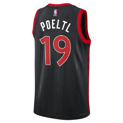 Jakob Poeltl #19 Toronto Raptors Black Statement Jersey