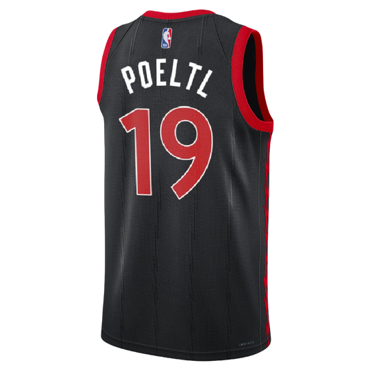 Jakob Poeltl #19 Toronto Raptors Black Statement Jersey