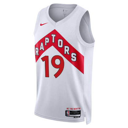 Jakob Poeltl #19 Toronto Raptors White Association Jersey