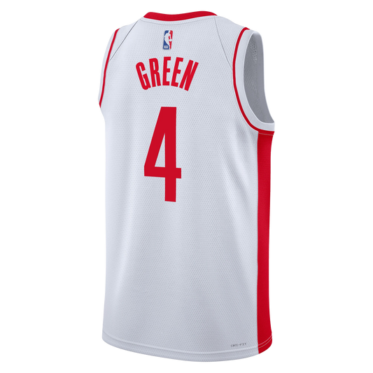 Jalen Green #4 Houston Rockets White Association Jersey