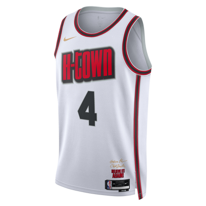 Jalen Green #4 Houston Rockets White City Edition Jersey
