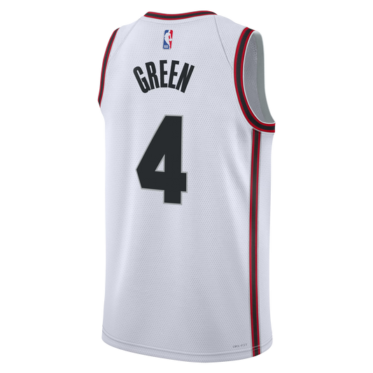 Jalen Green #4 Houston Rockets White City Edition Jersey