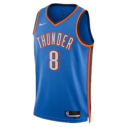 Jalen Williams #8 Oklahoma City Thunder Blue Icon Jersey