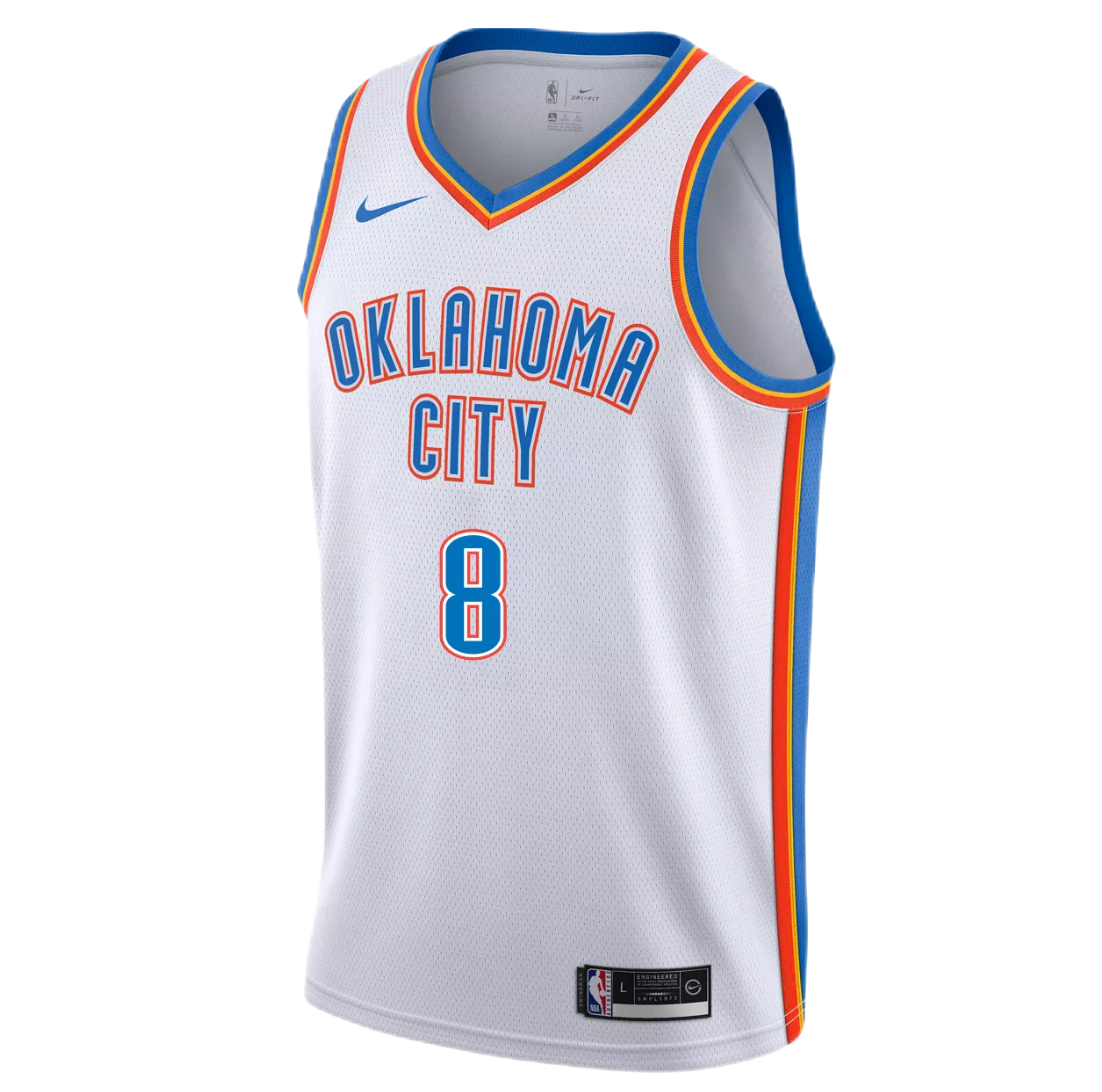 Jalen Williams #8 Oklahoma City Thunder White Association Jersey