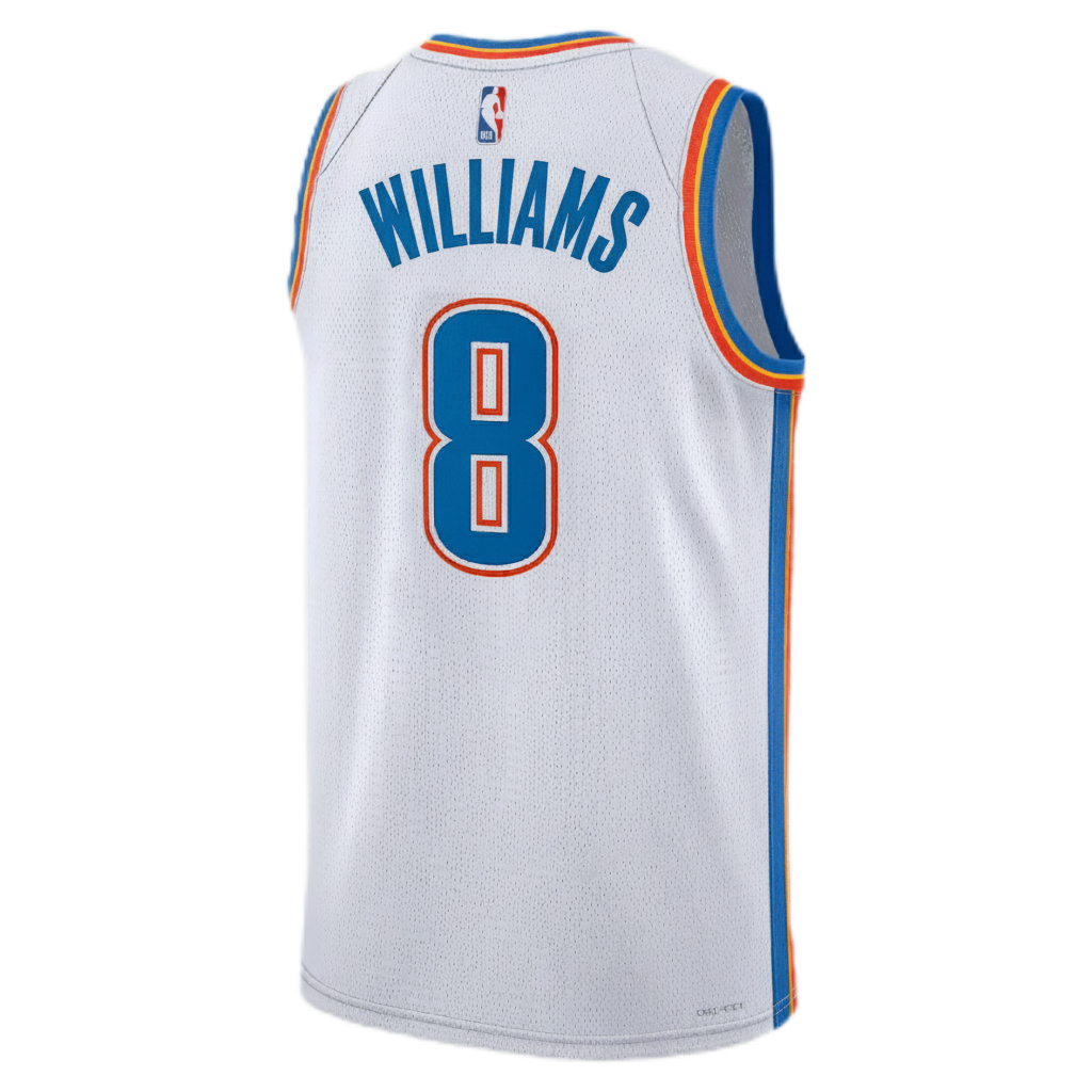 Jalen Williams #8 Oklahoma City Thunder White Association Jersey