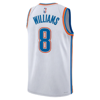 Jalen Williams #8 Oklahoma City Thunder White Association Jersey