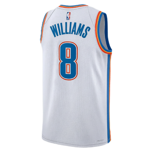 Jalen Williams #8 Oklahoma City Thunder White Association Jersey
