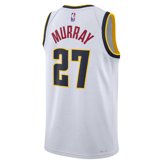 Jamal Murray #27 Denver Nuggets White Association Jersey