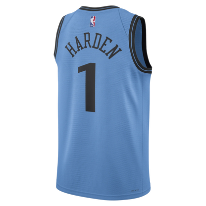 James Harden #1 LA Clippers Light Blue City Edition Jersey