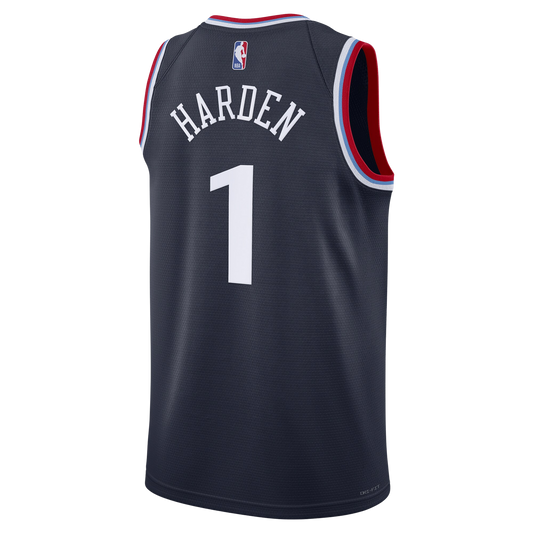 James Harden #1 LA Clippers Navy Icon Jersey
