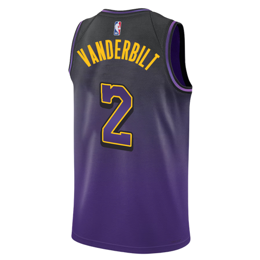 Jarred Vanderbilt #2 Los Angeles Lakers Purple City Edition Jersey