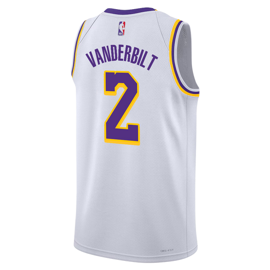Jarred Vanderbilt #2 Los Angeles Lakers White Association Jersey