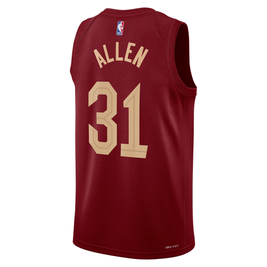 Jarrett Allen #31 Cleveland Cavaliers Burgundy Icon Jersey