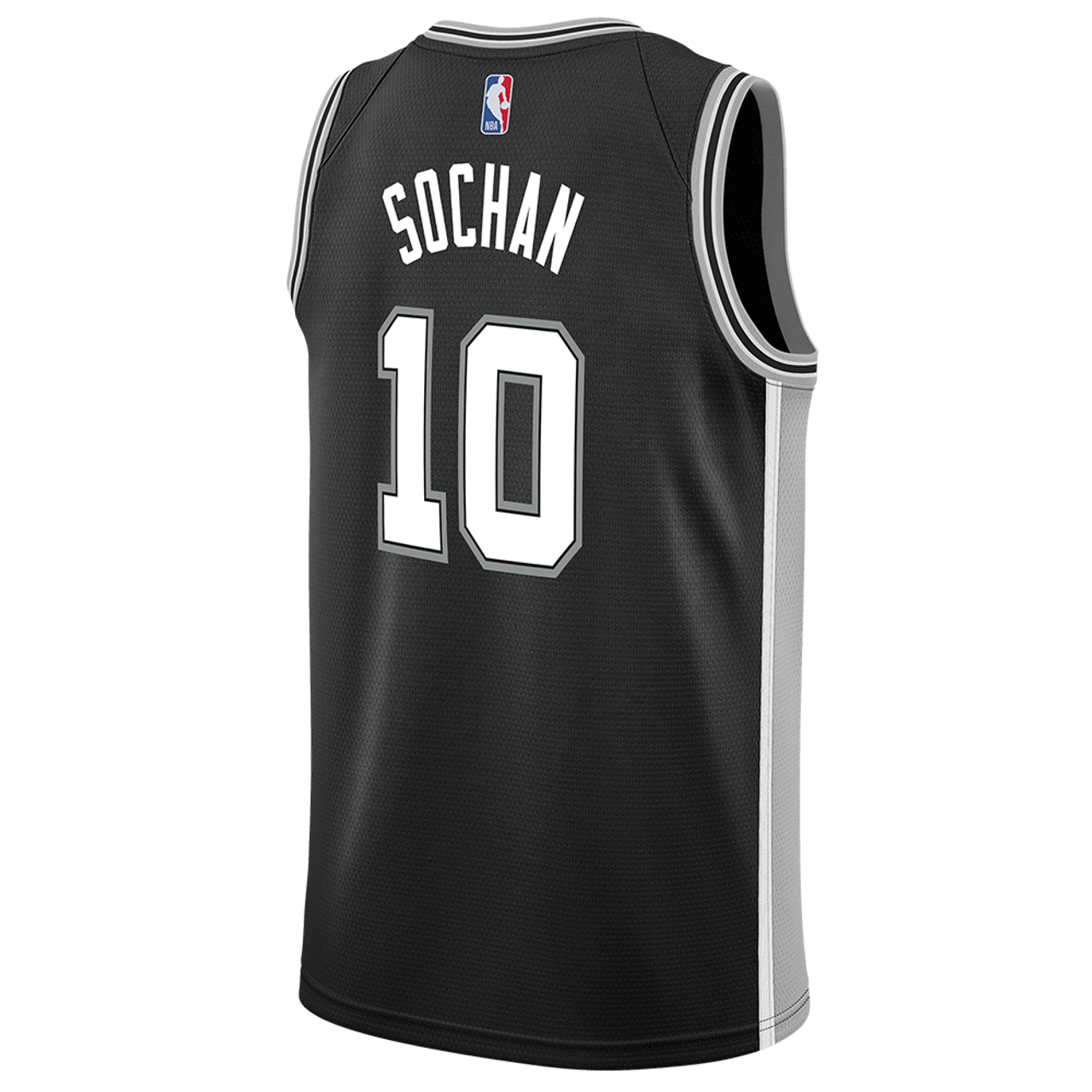 Jeremy Sochan #10 San Antonio Spurs Black Icon Jersey