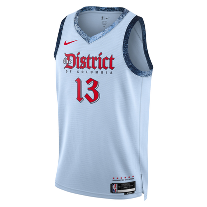 Jordan Poole #13 Washington Wizards Blue City Edition Jersey