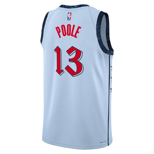 Jordan Poole #13 Washington Wizards Blue City Edition Jersey